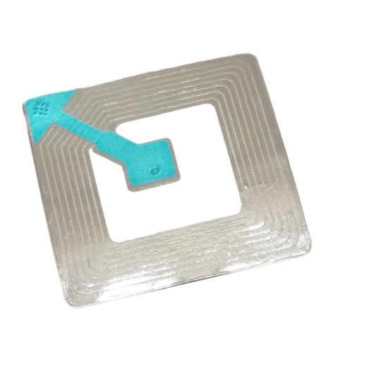 4x4cm Plain white security labels High Quality Adhesive labels 8.2MHz RF per 1,000