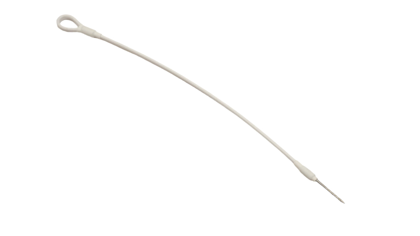 Security tag White Loop Pin lanyard 17cm for hard tags retail security