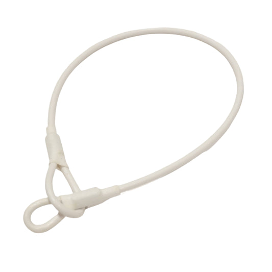 Security tag White Double Loop lanyard 17cm for hard tags retail security